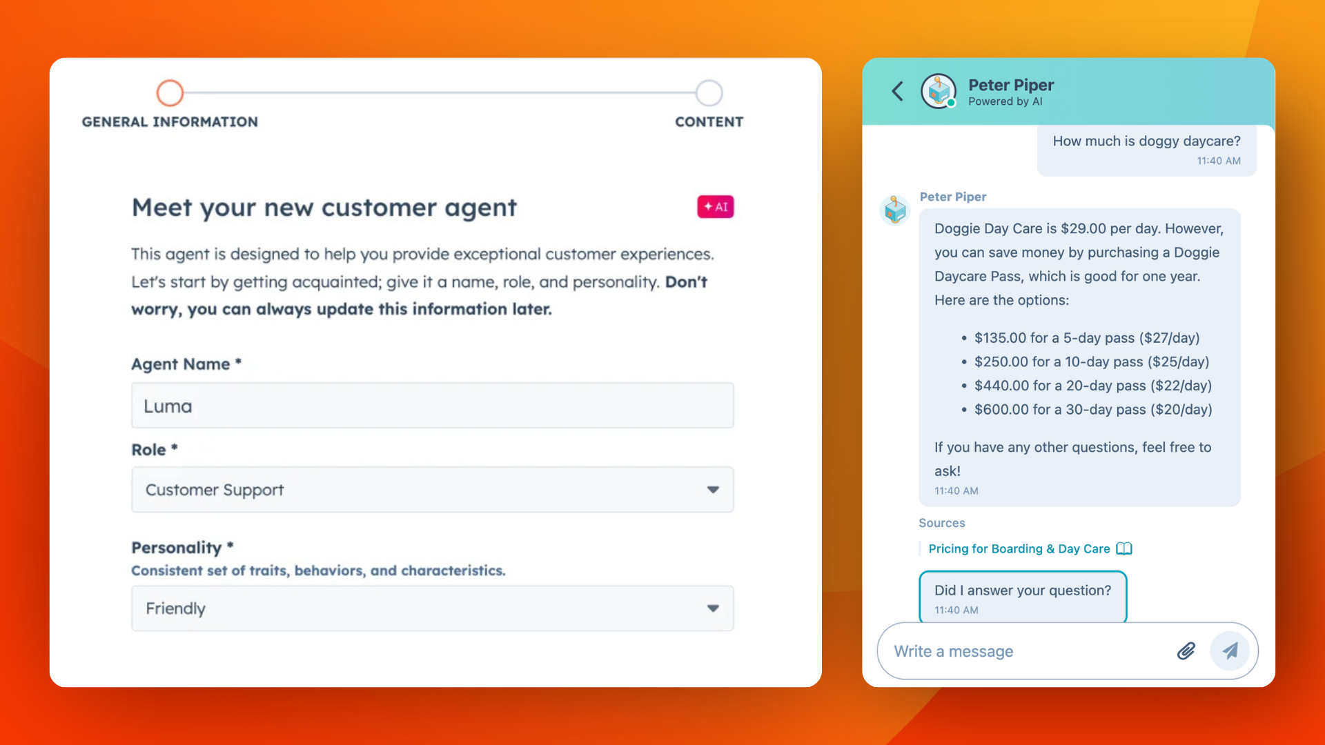 AI customer agent