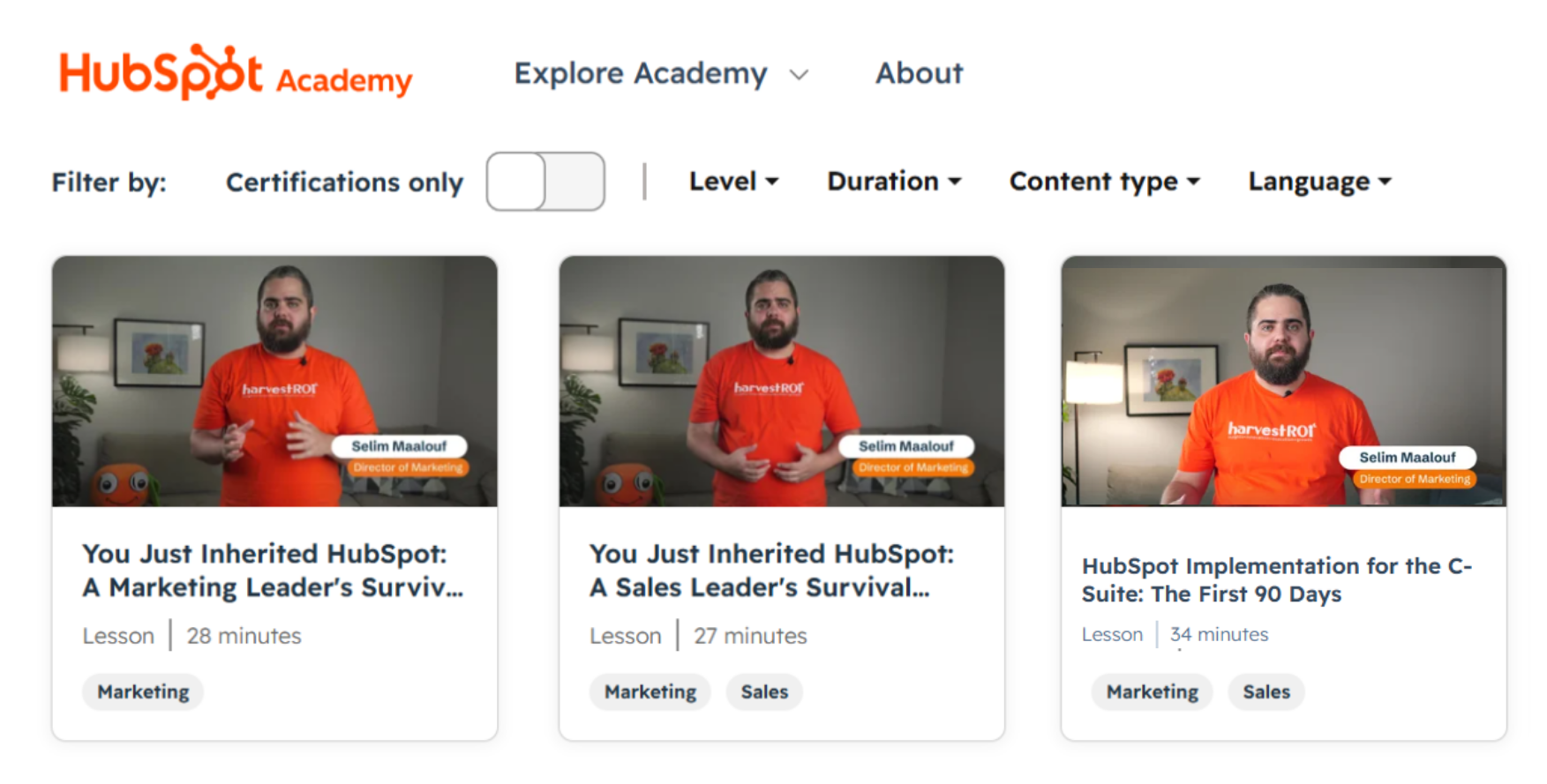 Academy lessons 3 display