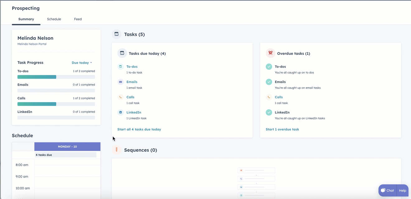 hubspot prospecting workspace