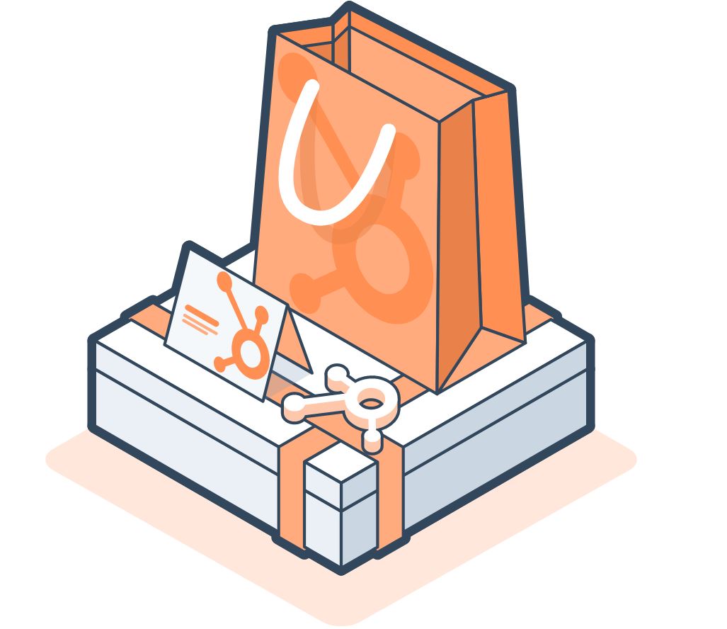hubspot onboarding and implementation services gift bag png